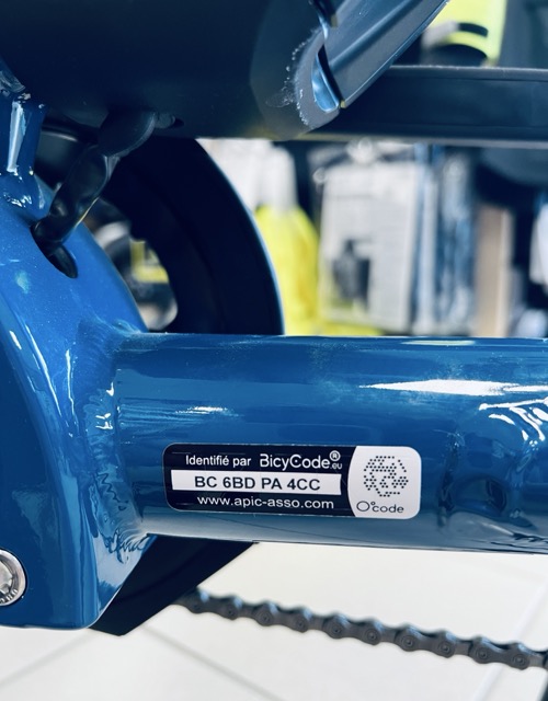 Marquage Ocode sur VAE Douze Cycles
